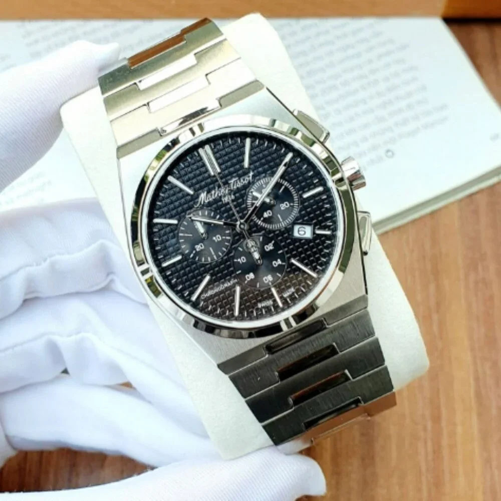 Mens Tissot Black Dial Luxury 41mm Watch New